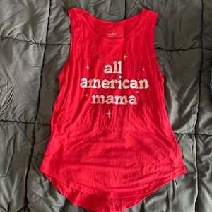 4th of July Maternity tank